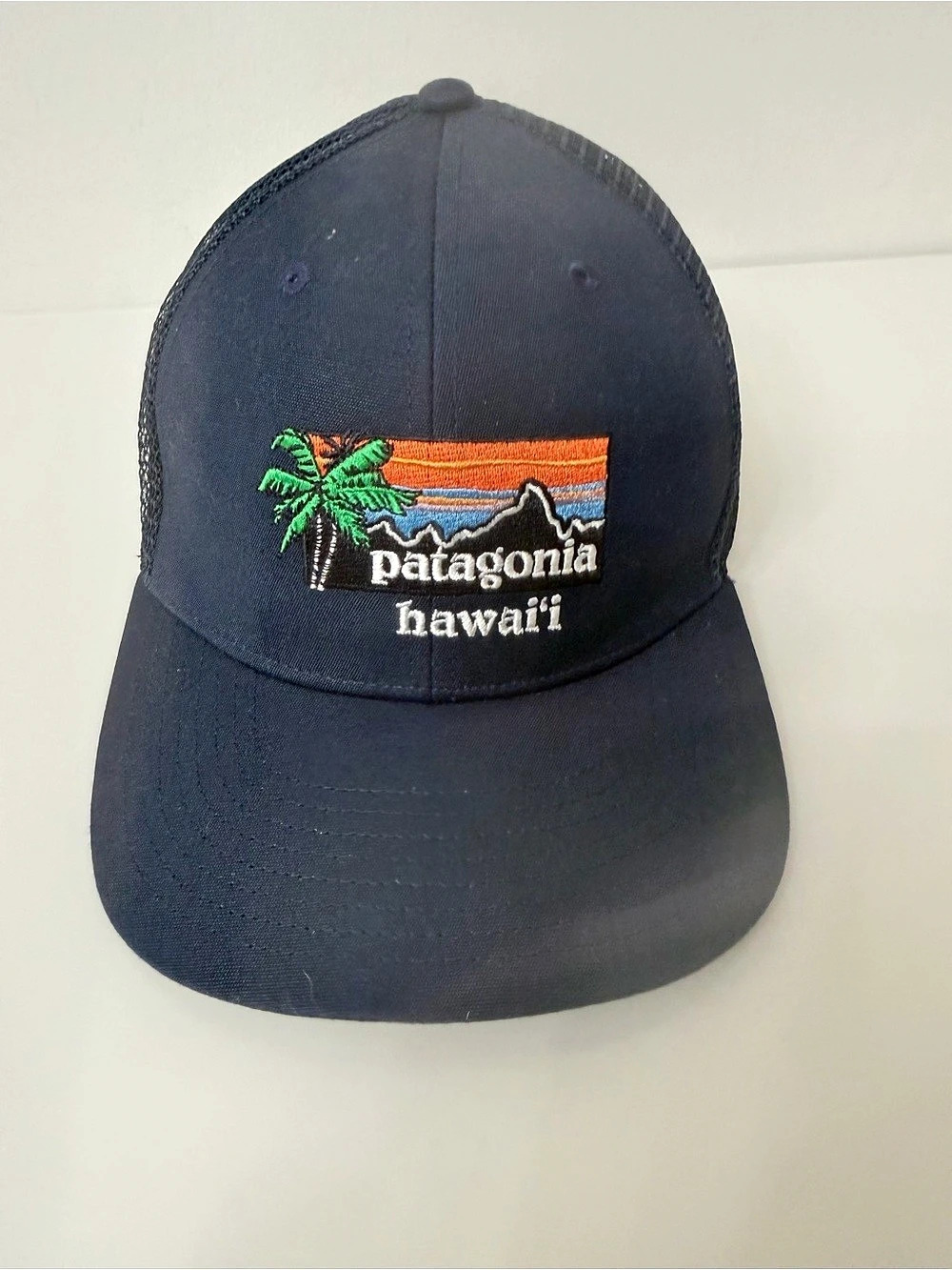 Patagonia Hawaii Fitz Roy Tarpon Trucker Hat Blue